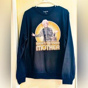 Official ABC Licensed Golden Girls Sophia “Word to Your Mother” sweatshirt Sz Lg